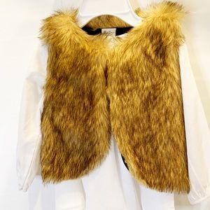 Baby Shirt and Faux Fur Vest NWT